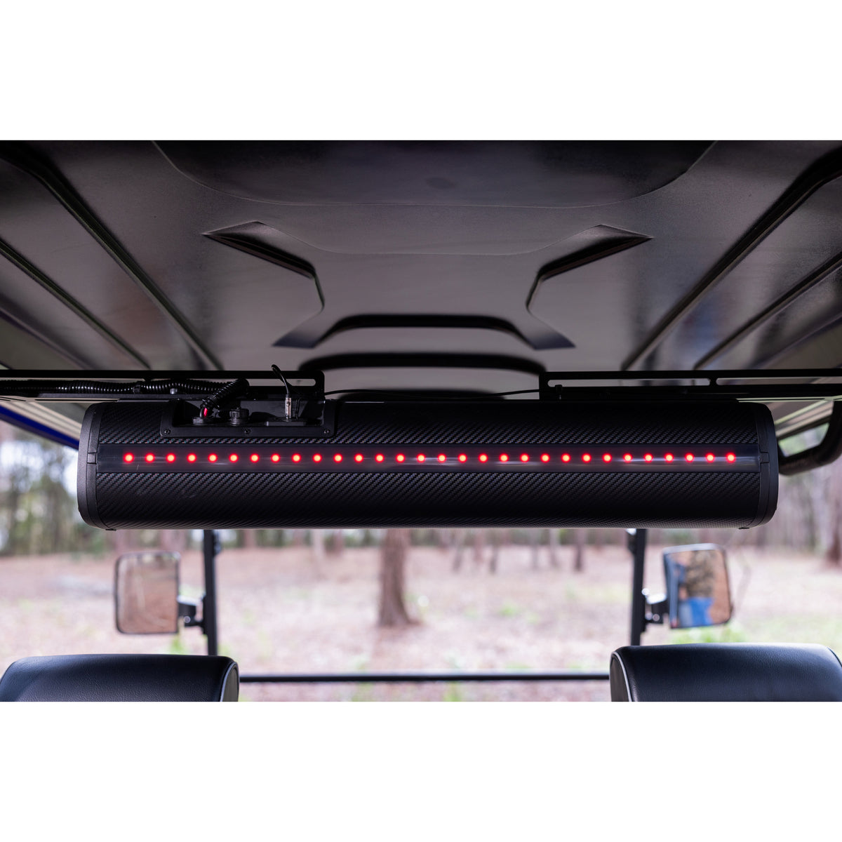 MadJax golf cart soundbar bundle with dynamic RGB lighting