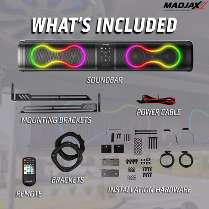 MadJax 26 inch Decibel Audio soundbar Bundle