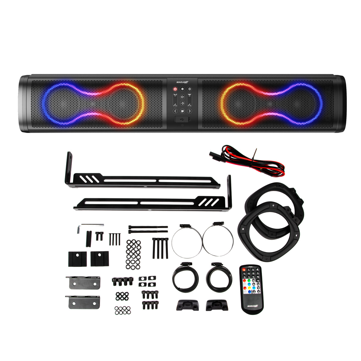 MadJax Decibel Audio 26 inch soundbar bundle with premium audio