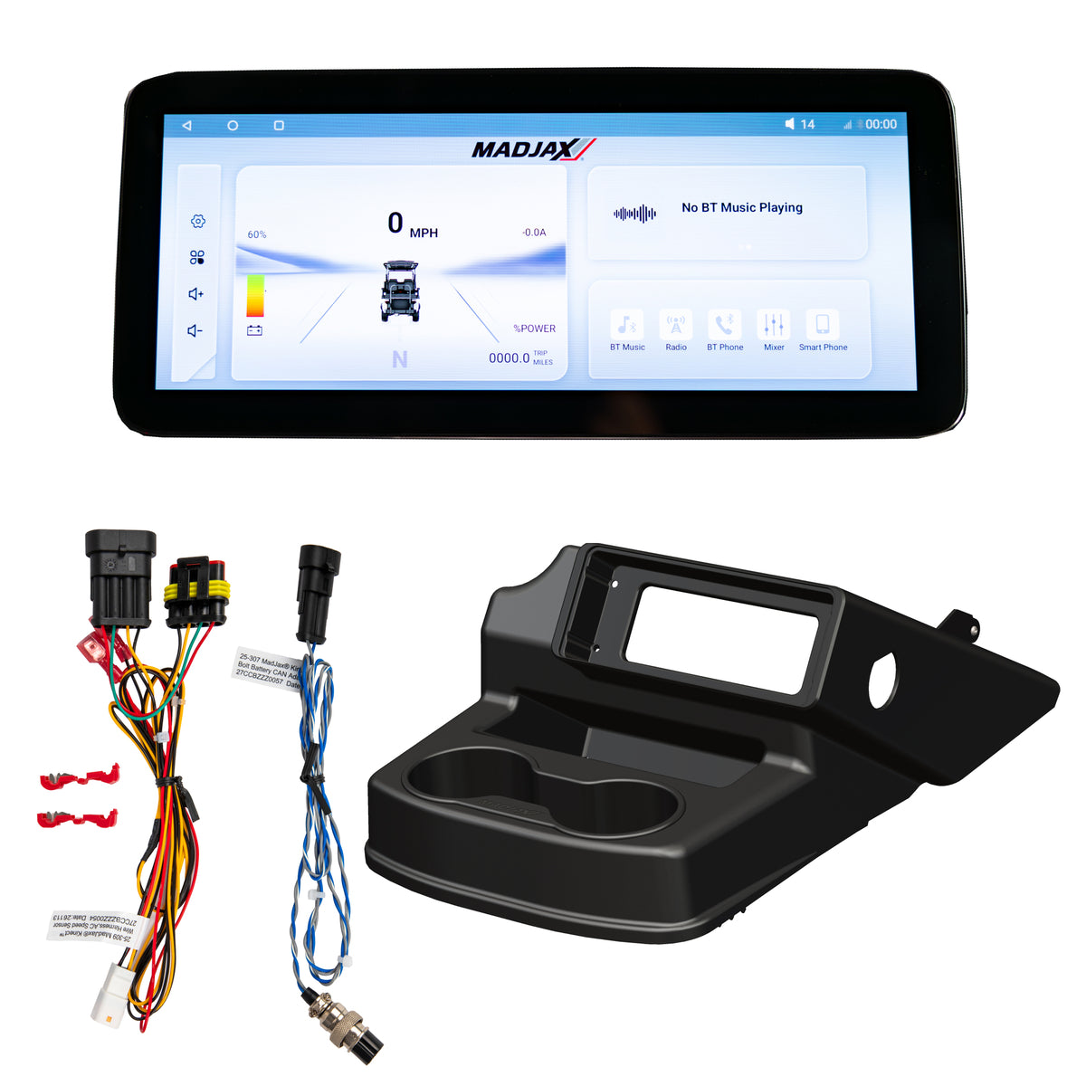 MadJax Kinect Display Screen Kit for EZGO RXV AC Motor 2008-2023 - EZGO RXV with Bolt Battery – product view