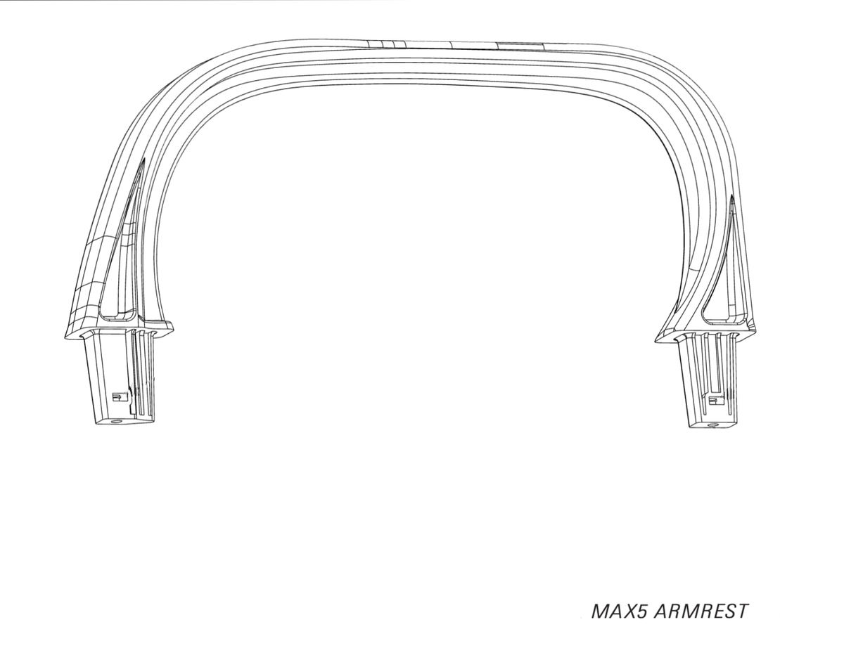 DoubleTake Max 5 arm rest line drawing