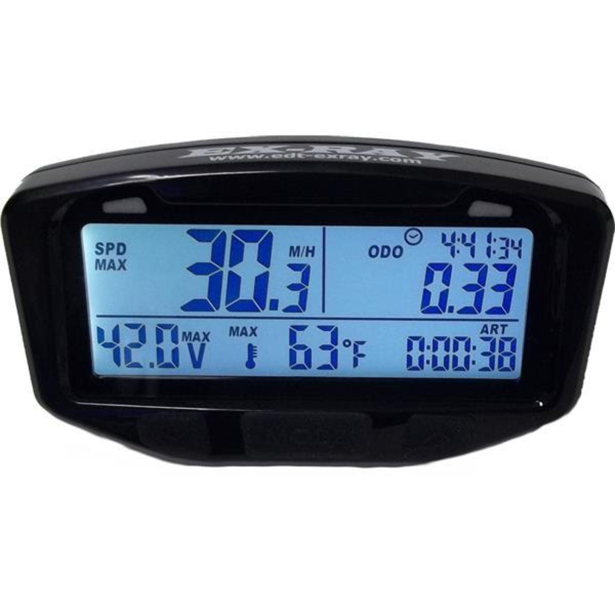 Ex-Ray Universal Speedometer Kit – speedometer display, close-up