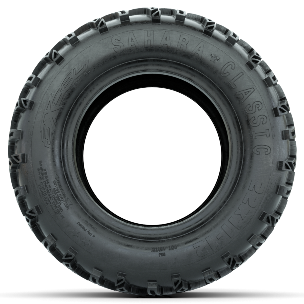 Tire, 22X11.00-12 4PR Sahara Classic – tire, sidewall view
