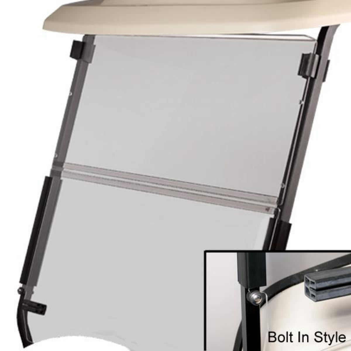 Windshield, EZGO TXT 96-13 Bolt, Folding , Tinted – additional product view