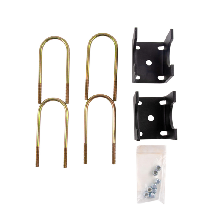 Jakes Long Travel Lift Kit, 94-01.5 EZGO TXT Gas w/External Reservoir Shocks – U-bolts, brackets and hardware