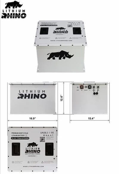 Lithium Rhino 48V 170AH Bundle