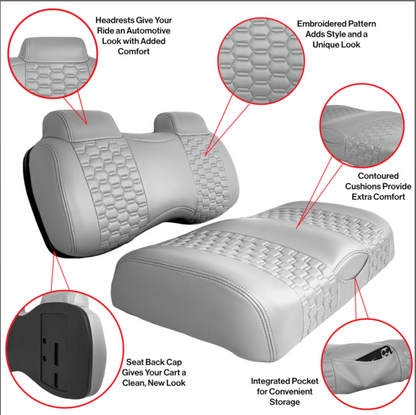 MadJax® Colorado Seats for Yamaha G29/Drive/Drive2  White