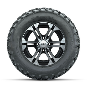 GTW Specter Machined/Black 12 in Wheels with 23x10.00-12 Rogue All Terrain Tires  Full Set