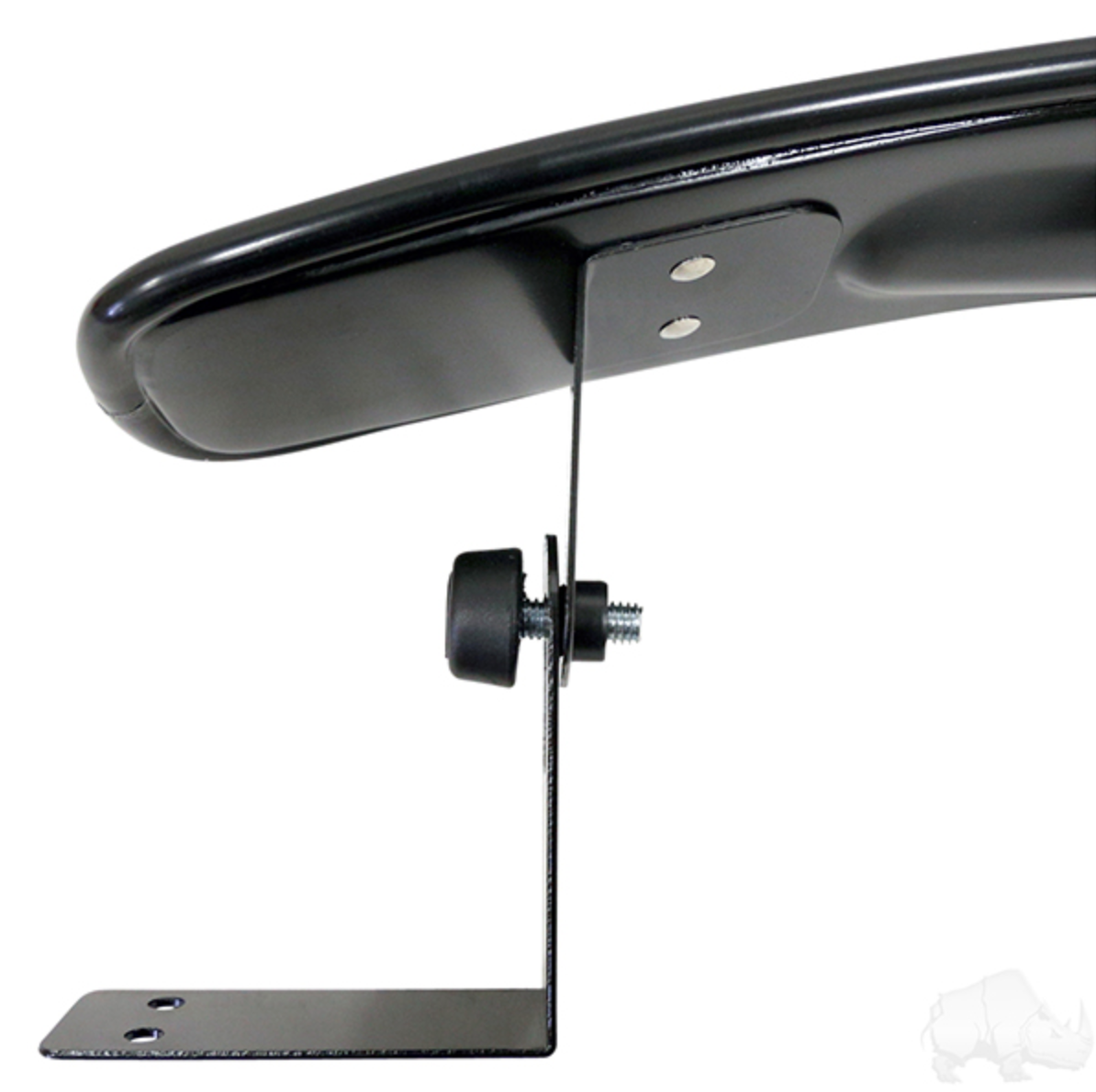 180 degree Convex Universal Golf Cart Roof Mirror – mirror with bracket, side view