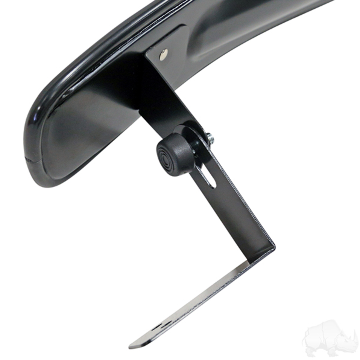180 degree Convex Universal Golf Cart Roof Mirror – mirror bracket, close-up