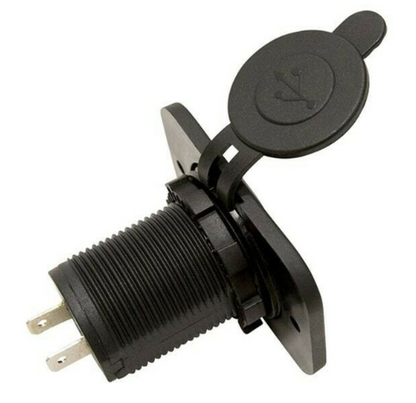 RHOX Golf Cart 12V Phone/USB Charger Accessory – USB outlet with cover, side view