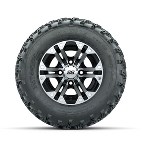 GTW Specter Machined/Black 10 in Wheels with 20x10.00-10 Rogue All Terrain Tires - Full Set