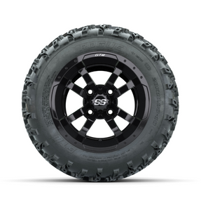 GTW Storm Trooper Black 10 in Wheels with 20x10.00-10 Rogue All Terrain Tires - Full Set