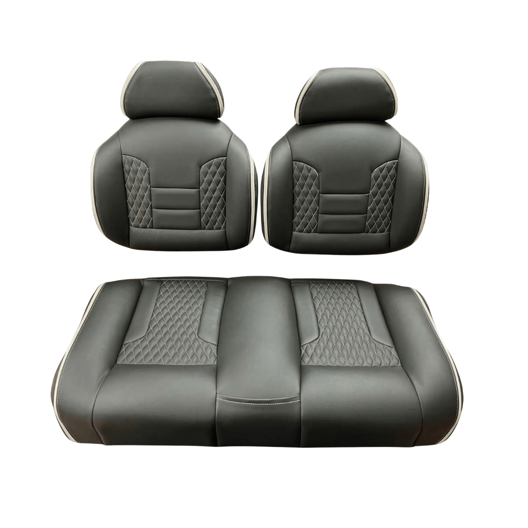 TruTemp Black Iconic Class high back golf cart seat color option