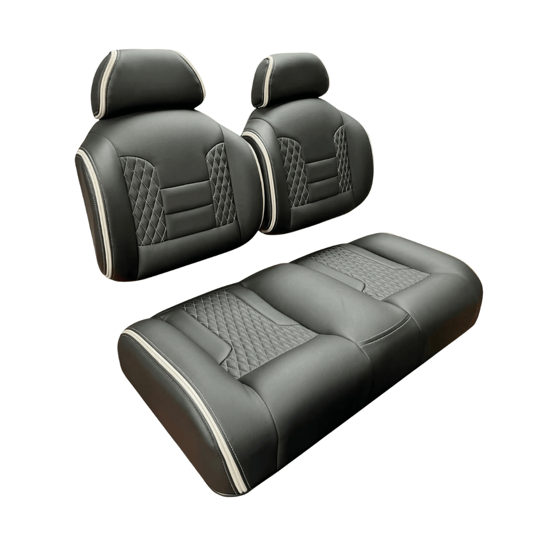 TruTemp Black Iconic Class high back golf cart seat color option