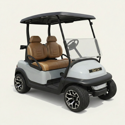 TruTemp Cognac Mariner Dream high back golf cart seat color option - fits Club Car Precedent and Onward