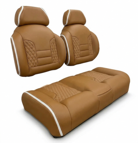TruTemp Cognac Mariner Dream high back golf cart seat color option