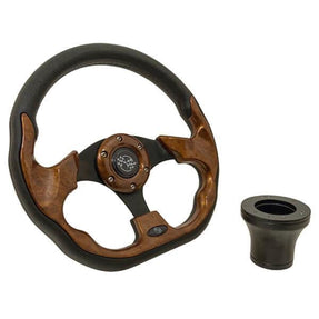 Steering Wheel Kit, Woodgrain/Race 12.5 w/Black Adapter, E-Z – additional product view