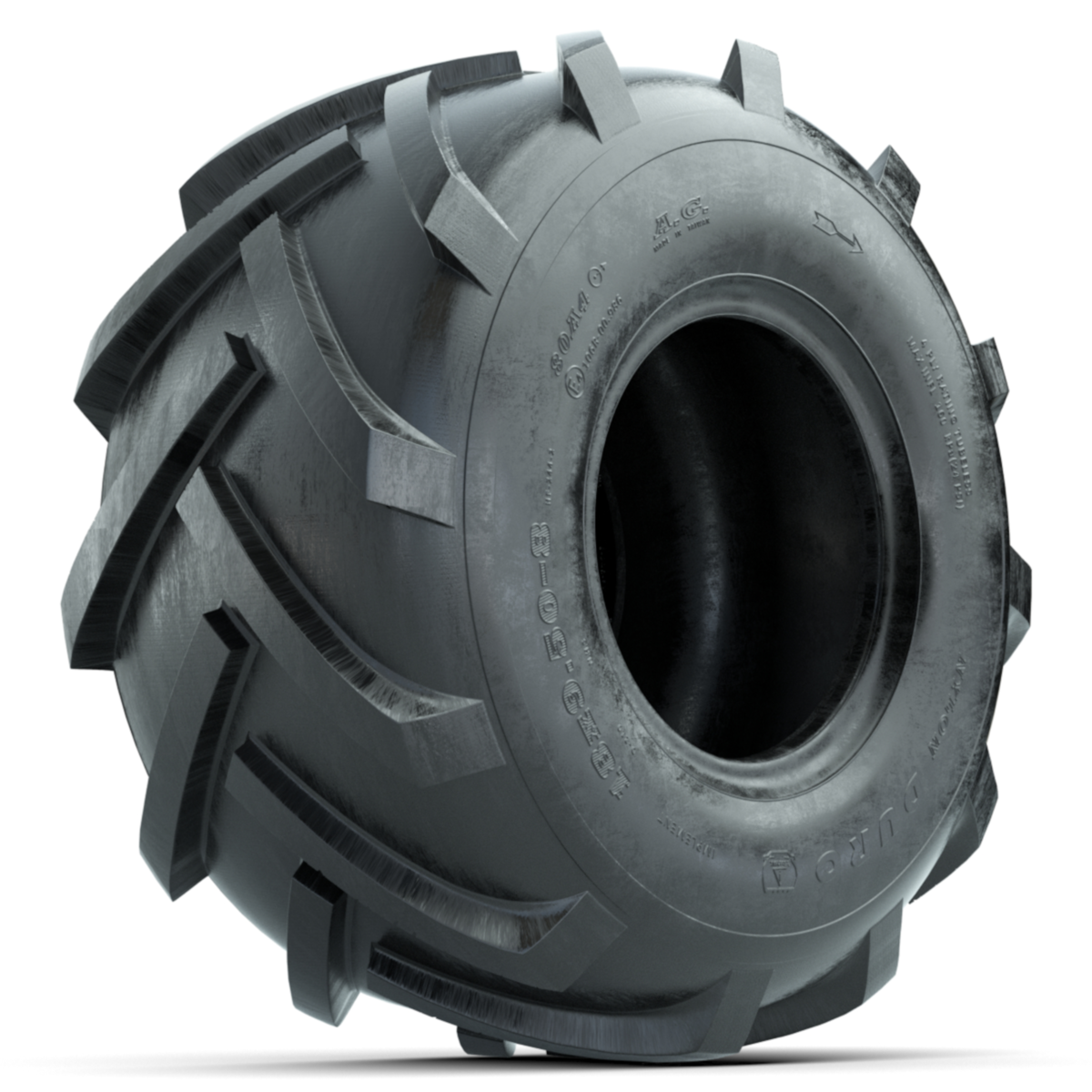 Tire, 18X9.50-8 4PR Duro Lug – tire, angled view