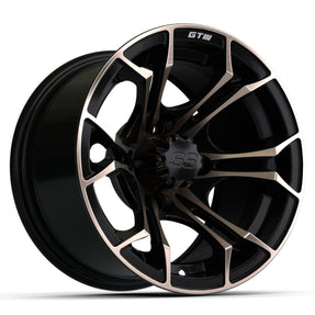12? GTW® Spyder Wheel  Matte Black with Bronze