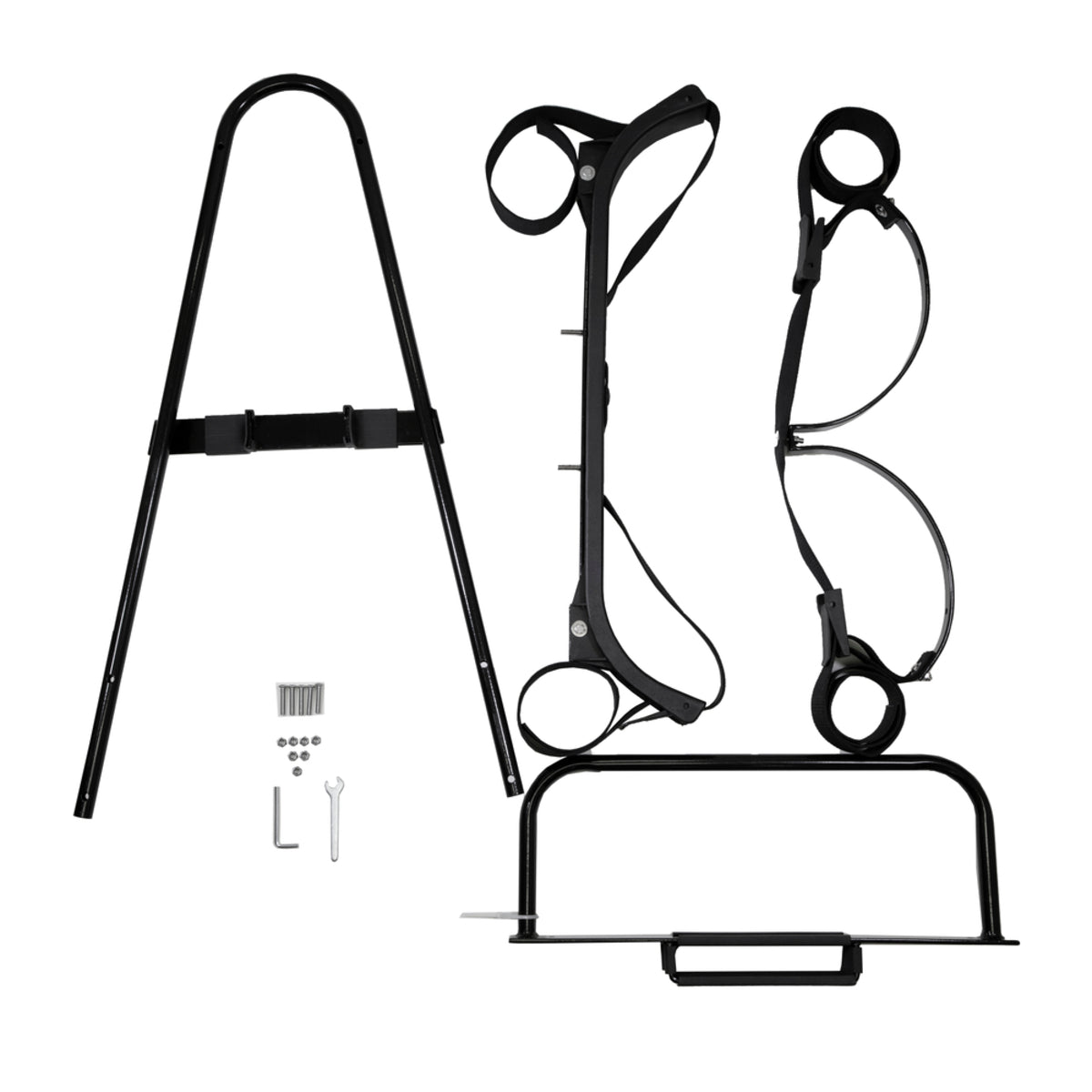 GTW Rear Golf Bag Attachment for Rear Flip Seats – bag attachment components laid out
