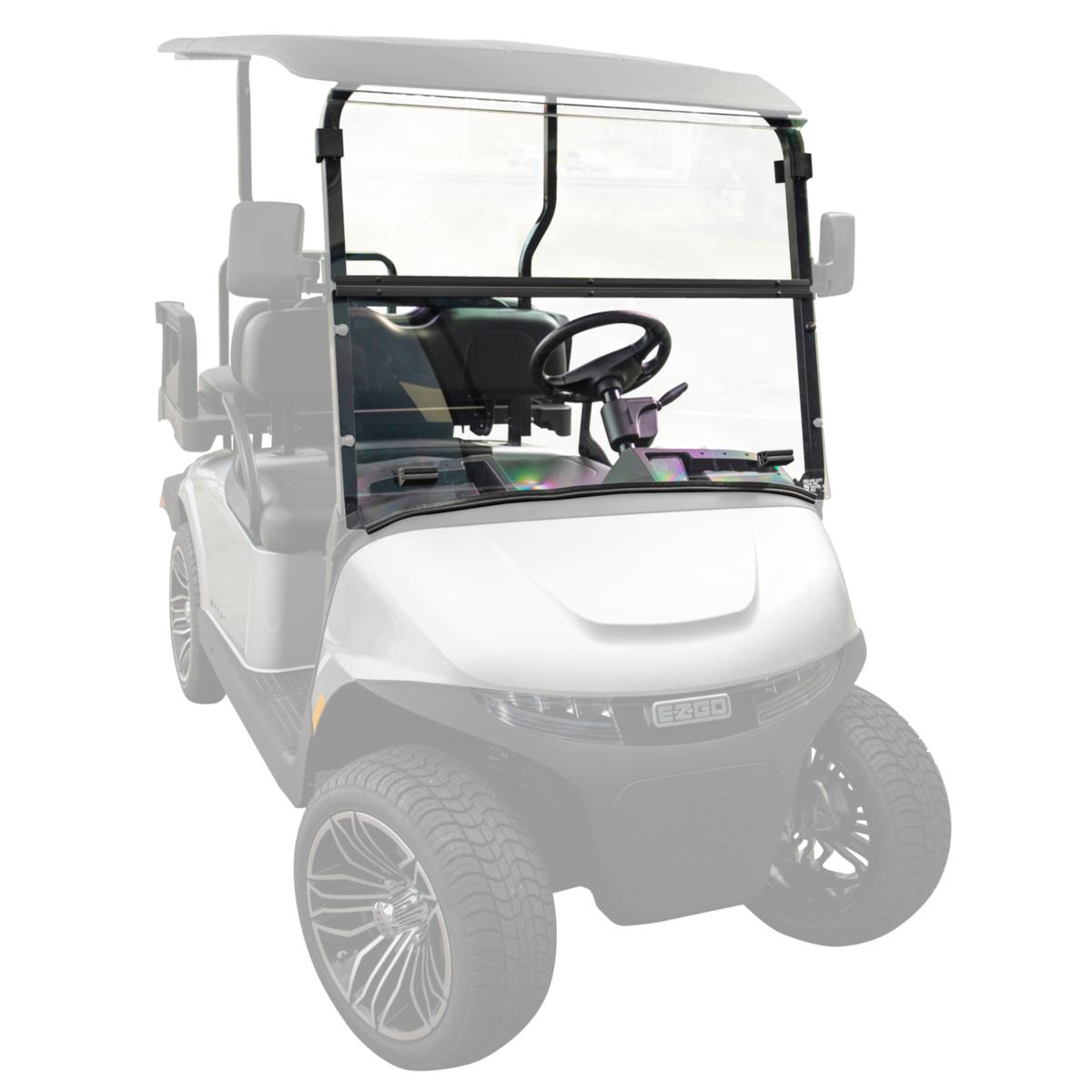 RedDot EZGO RXV Clear Folding 3/16" Windshield (Years 2024-Up)