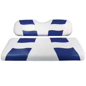 RIPTIDE White/Blue Two-Tone Front Seat Covers for Yamaha DR – additional product view