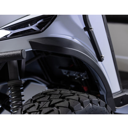 Fender Flares Set, Ezgo Storm – front flare and wheel, close-up