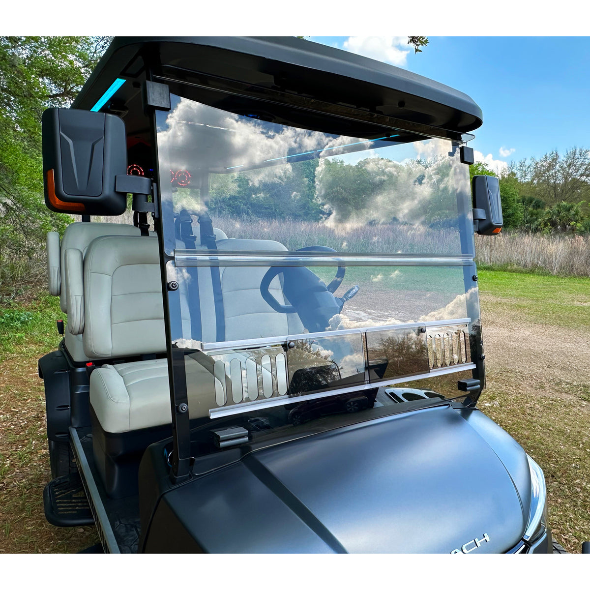 RedDot Clear Vented Folding Windshield for DACH Apollo Electric 2025+