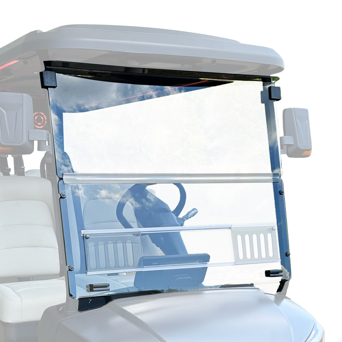 RedDot Clear Vented Folding Windshield for DACH Apollo Electric 2025+