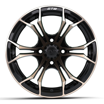 14" GTW® Spyder Wheel - Matte Black with Bronze