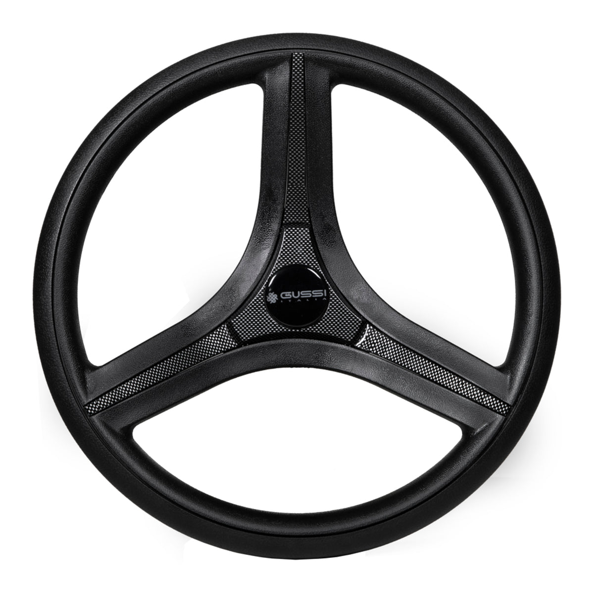 Gussi Italia® Brenta Black/Carbon Fiber Steering Wheel for E-Z-GO