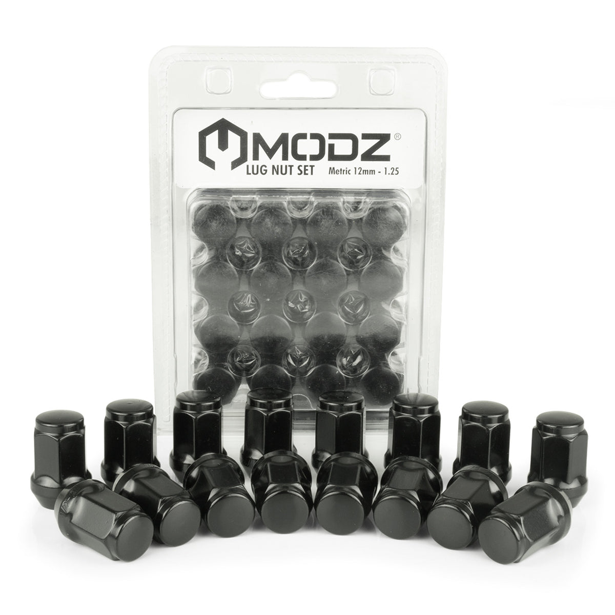 MODZ Lug Nuts Black - Metric (12mm - 1.25) – product view