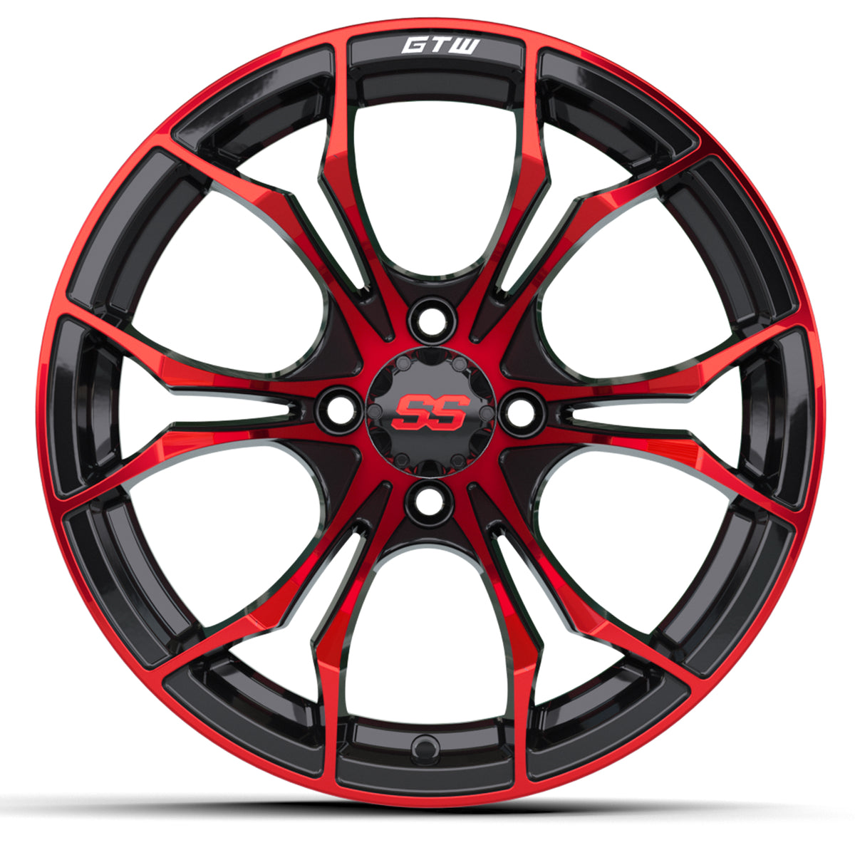 15" GTW Spyder Wheel  Black with Red