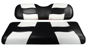 RIPTIDE Black/White Two-Tone Front Seat Covers for Star Cart – additional product view