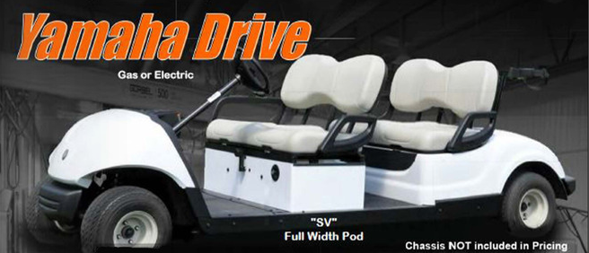 Yamaha Drive Bolt On Stretch Kit Electric SV Full Width Pod (Cart Not Included)