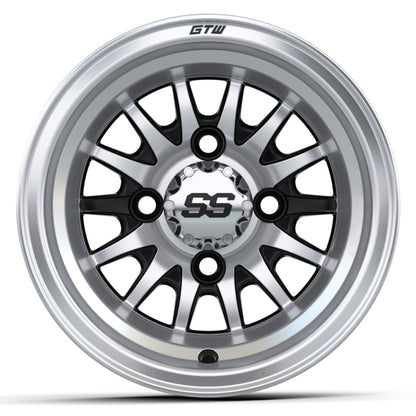 GTW Medusa 10x7 Machined Black Wheel – wheel, front view