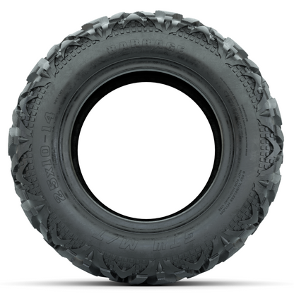 Barrage Series 25x10-14 Mud Tire 6-ply – tire, sidewall view