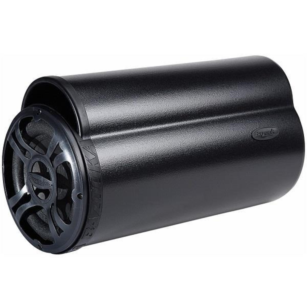 Bazooka BTA8100 BT Series 8-Inch 100-Watt Amplified Tube Sub – tube subwoofer, end view