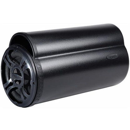 Bazooka BTA8100 BT Series 8-Inch 100-Watt Amplified Tube Sub – tube subwoofer, end view