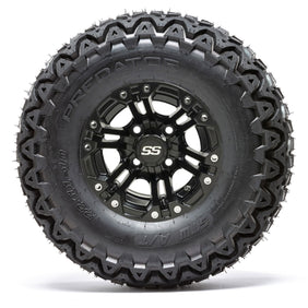 10" GTW Specter Matte Black Wheels with 22" Predator A/T Tires - Set of 4