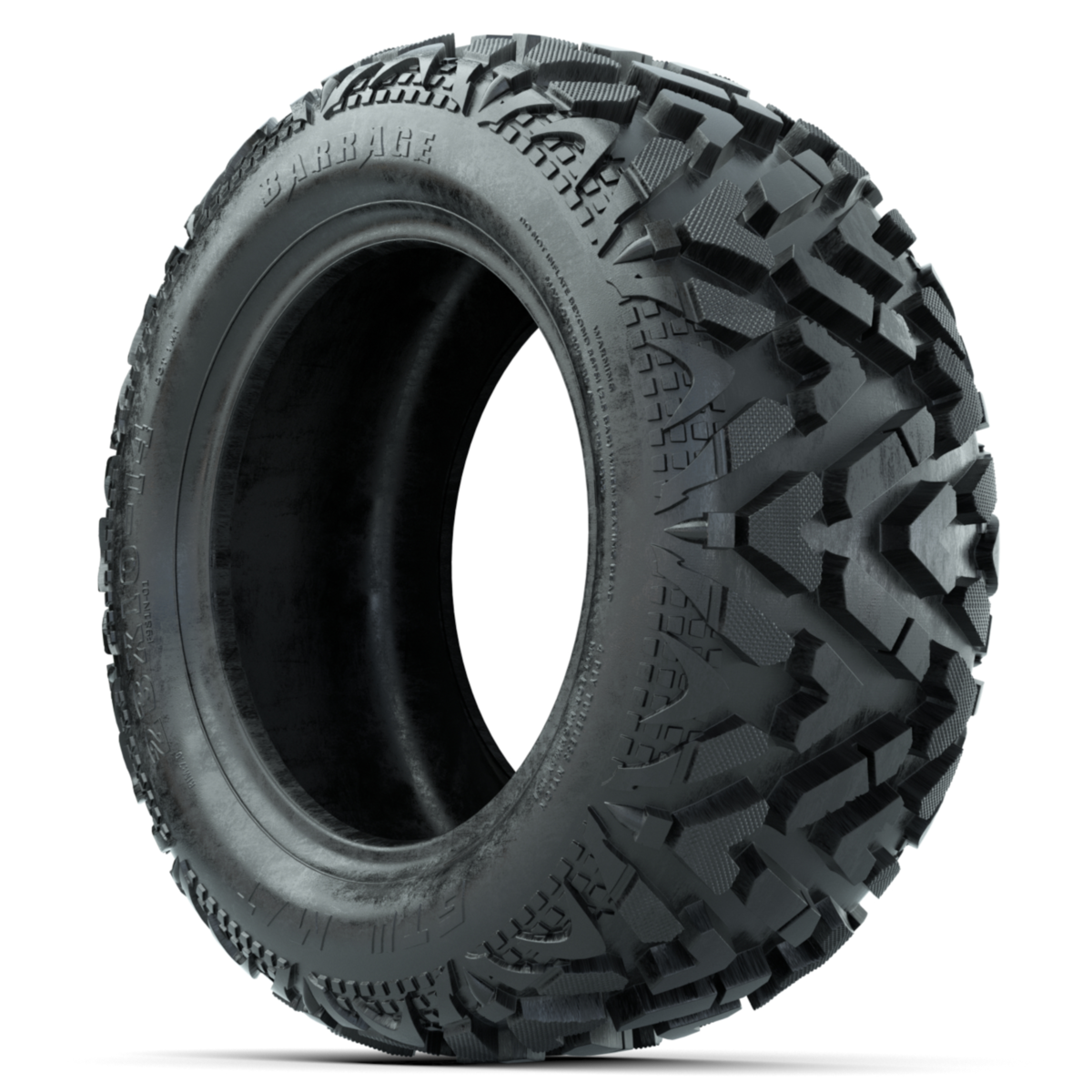 Barrage Series 23x10-14 Mud Tire 4-ply – tire, angled view