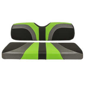 Blade Rear Seat Assembly, G150, Cfblk, Charcoal, Lime Green – cushion set, front view