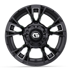 12” GTW Vandal Matte Black with Machined Accents Wheel