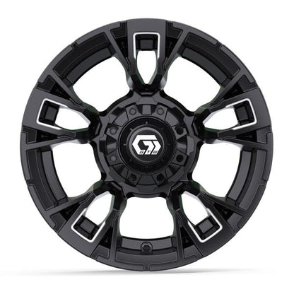 12” GTW Vandal Matte Black with Machined Accents Wheel