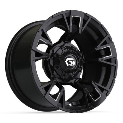 12” GTW Vandal Matte Black with Machined Accents Wheel