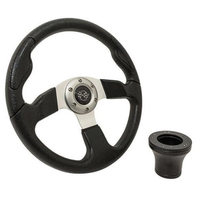Steering Wheel Kit, Black/Sport 13.5 w/Black Adapter, E-Z-GO – additional product view